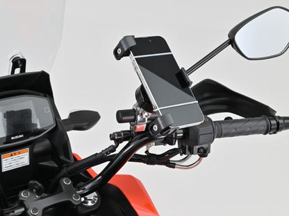 Multi Bar Holder, Black, Master Cylinder Clamp, Flat Type, Suzuki