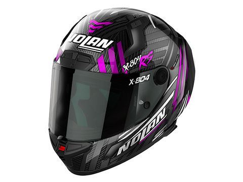 NOLAN X-804RS Ultra Carbon SPECTRE Pink/21 M
