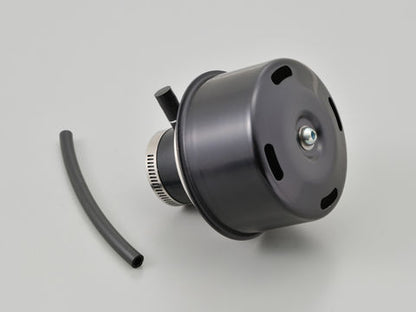 Super Power Filter φ35 with Nipple for Exhaust Gas Models, Straight/Black