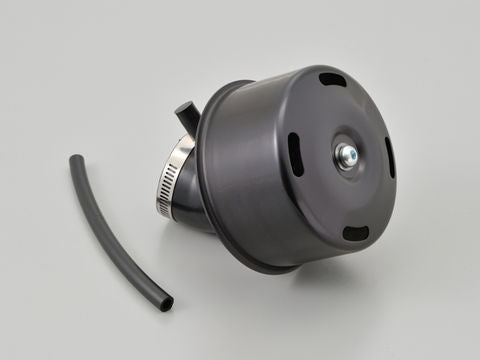 Super Power Filter φ35 with Nipple, Compatible with Exhaust Gas Models, Arc Type/Black