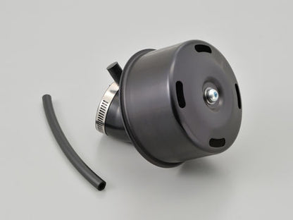 Super Power Filter φ35 with Nipple, Compatible with Exhaust Gas Models, Arc Type/Black