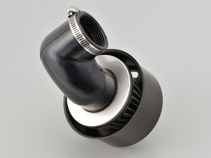 Super Power Filter φ35 with Nipple, Compatible with Emissions Models, 90° Type/Black
