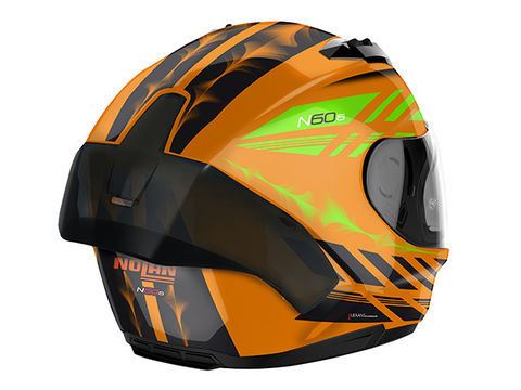 ノーラン NOLAN N606 SPORT HOTFOOT オレンジ/27 S