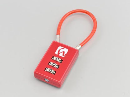DLK010R コンパクトダイヤルロック レッド ストレートタイプ