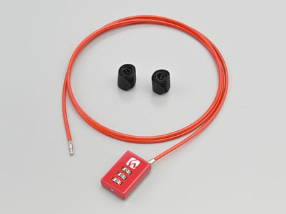 DLK130R コンパクトダイヤルロック レッド ストレートタイプ