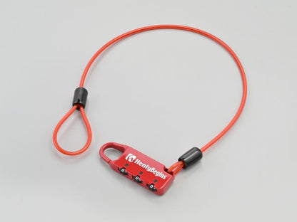 DLK040R コンパクトダイヤルロック レッド ストレートタイプ