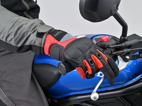 DG-008 コンフォートエアフローメッシュグローブ ブラック/レッド M