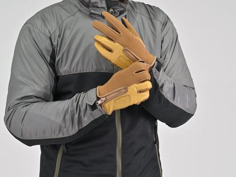 DG-011 パーシャルフィットメッシュグローブ ブラウン S