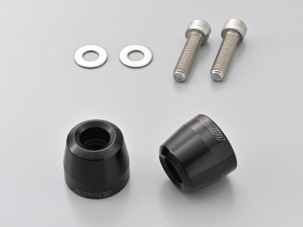 Aluminum Billet Bar Ends Surface for OEM Handlebars, Kawasaki M8 Type, Black