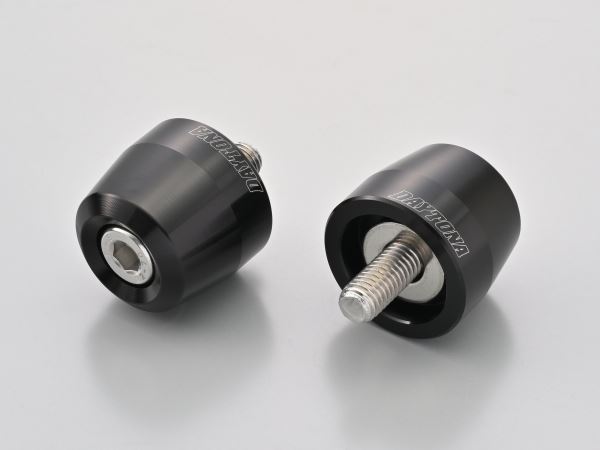 Aluminum Billet Bar Ends Surface for OEM Handlebars, Kawasaki M8 Type, Black