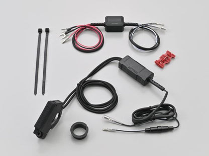 バイク専用電源 スレンダーUSB Type-A+Type-C QC3.0/PD3.0 Φ22.2 Φ25.4