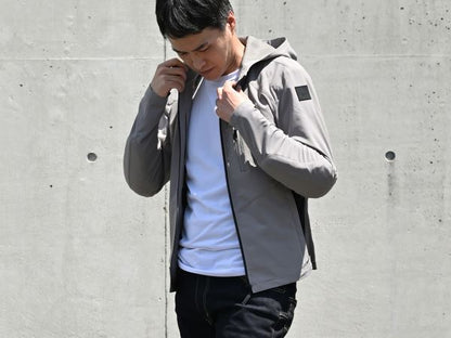 DJ-009 クイックドライパーカー ブラック/グレー S