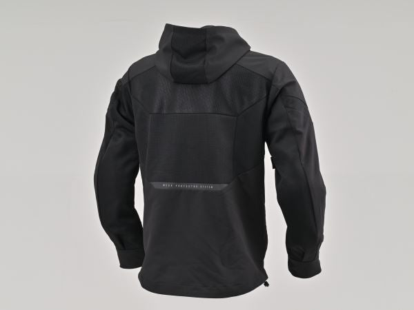 DJ-010 Half Mesh Hoodie Black S