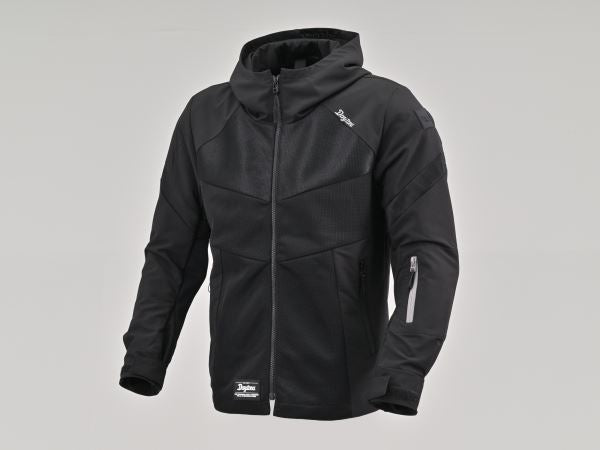 DJ-010 Half Mesh Hoodie Black L
