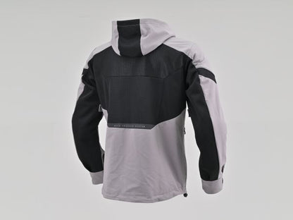 DJ-010 Half Mesh Hoodie Black/Gray L