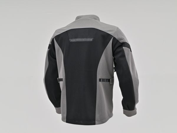 DJ-011 フルメッシュジャケット ブラック/グレー S