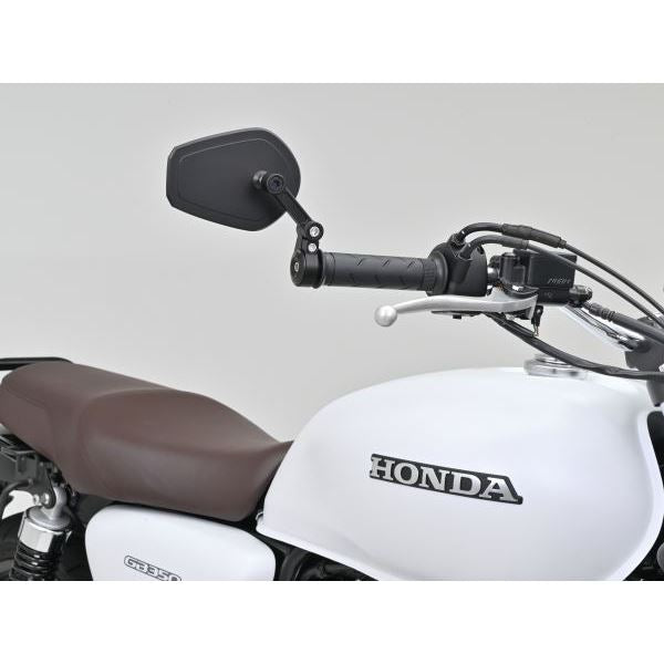 ハイビジミラー バーエンドミラー JOINT SHIELD ブラック スリムタイプ 1個入り