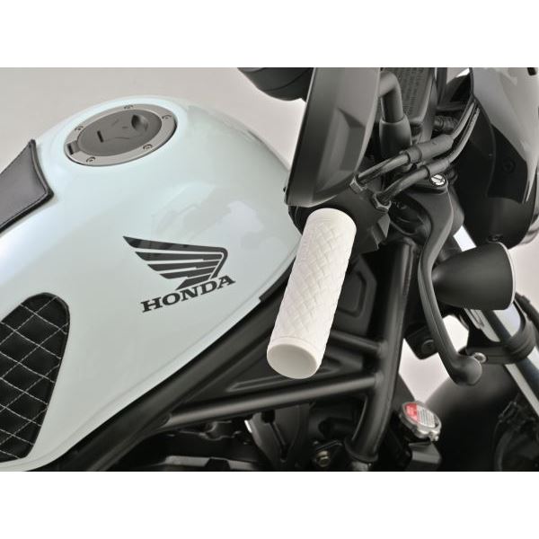 グリッピー グリップ GG-D-KNIT ホワイト 全長127mm Φ25.4 エンド非貫通