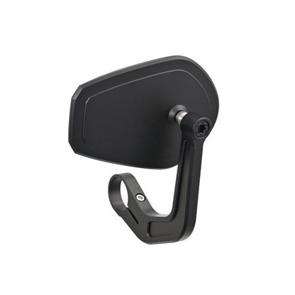 ハイビジミラー バーエンドミラー YAIBA SHIELD ブラック スリムタイプ 1個入り