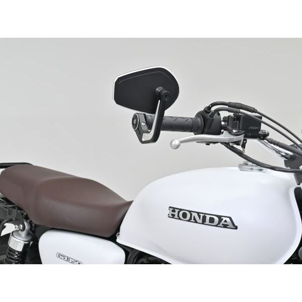 ハイビジミラー バーエンドミラー YAIBA SHIELD コントラストカット スリムタイプ 1個入り