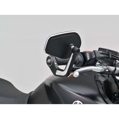 ハイビジミラー バーエンドミラー YAIBA SHIELD コントラストカット スリムタイプ 1個入り