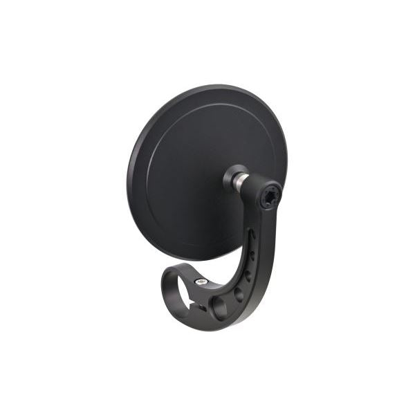 ハイビジミラー バーエンドミラー MIKAZUKI CIRCLE ブラック スリムタイプ 1個入り