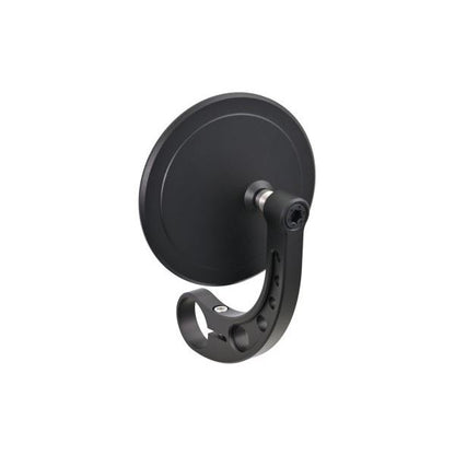 ハイビジミラー バーエンドミラー MIKAZUKI CIRCLE ブラック スリムタイプ 1個入り