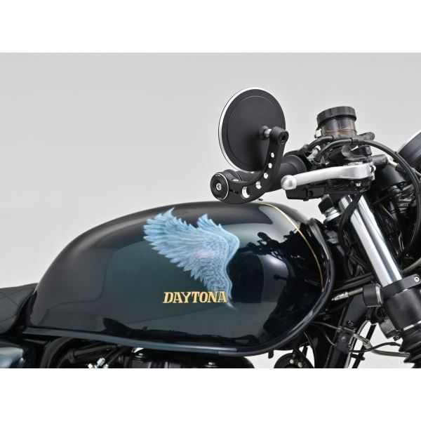 ハイビジミラー バーエンドミラー MIKAZUKI CIRCLE コントラストカット スリムタイプ 1個入り