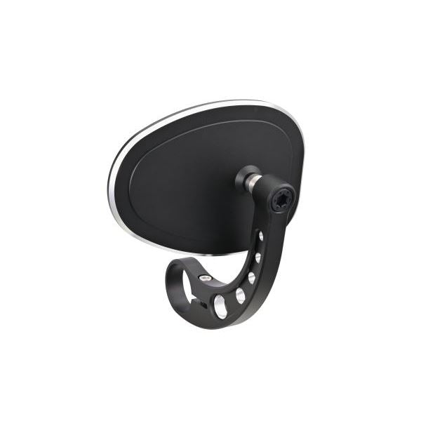 ハイビジミラー バーエンドミラー MIKAZUKI OVAL コントラストカット スリムタイプ 1個入り