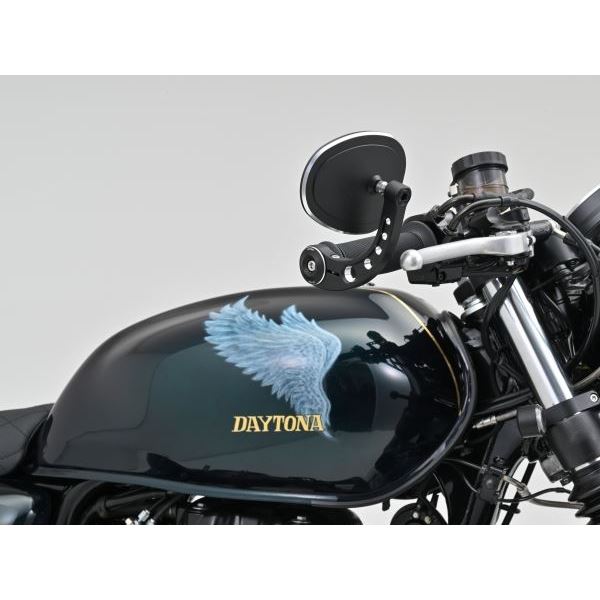 ハイビジミラー バーエンドミラー MIKAZUKI OVAL コントラストカット スリムタイプ 1個入り