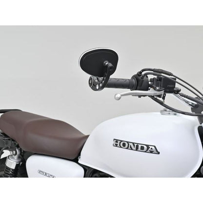 ハイビジミラー バーエンドミラー MIKAZUKI OVAL コントラストカット スリムタイプ 1個入り