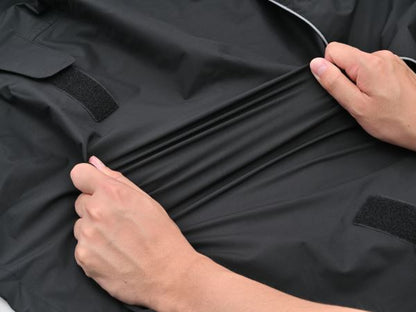 DR-001 ハイパフォーマンスレインウエア ブラック L 上下セット