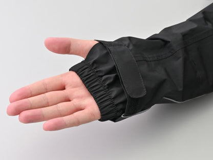 DR-001 ハイパフォーマンスレインウエア ブラック L 上下セット