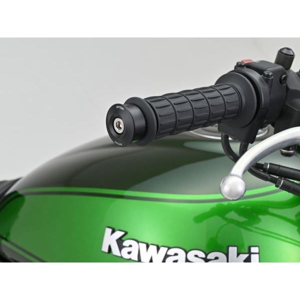 バーエンドミラーアダプター ブラック Φ30×L13 カワサキ M8 左右2個セット