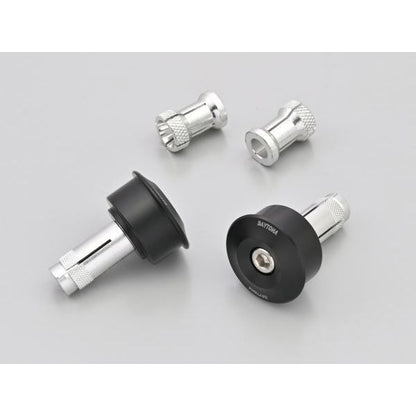バーエンドミラーアダプター ブラック Φ30×L13 汎用 左右2個セット
