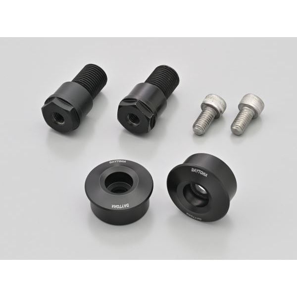 バーエンドミラーアダプター ブラック Φ30×L13 ヤマハ M16 左右2個セット