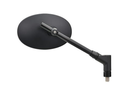 Hi-Viz Mirror, Turner Type, Oval, Low Type, Black, M10 Standard Thread, Universal Left/Right, 1 piece