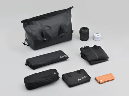 DH-772 防水シートバッグ ブラック 40L