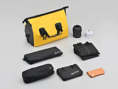 DH-772 防水シートバッグ イエロー 40L