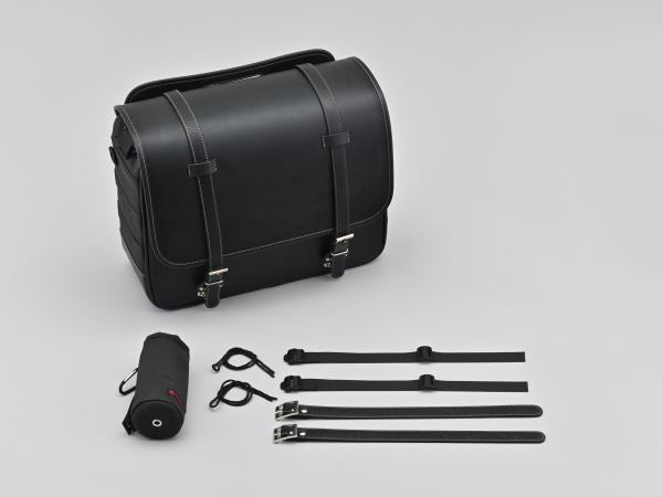 DHS-59 サドルバッグ インナー防水 ブラック プレーン 22L