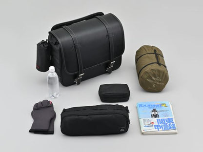 DHS-59 サドルバッグ インナー防水 ブラック プレーン 22L