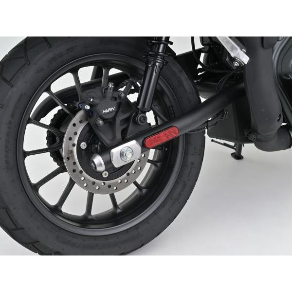 ユニバーサルリフレクター ラウンドコーナー 両面テープ貼付 レッド 後方反射器/フォークマウント 1個入り