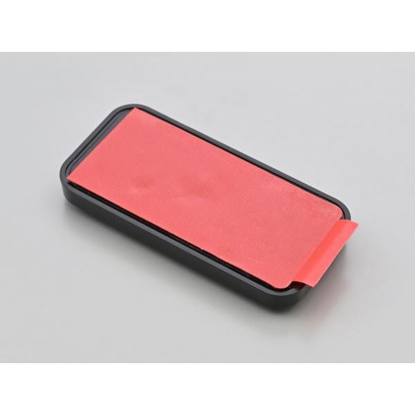 ユニバーサルリフレクター レクタングル 両面テープ貼付 レッド 後方反射器/フラット 1個入り