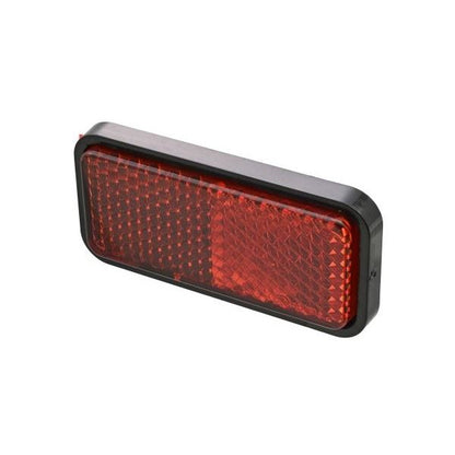 ユニバーサルリフレクター レクタングル 両面テープ貼付 レッド 後方反射器/フラット 1個入り