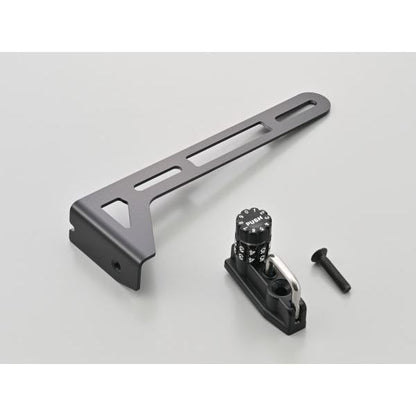 ダイヤルヘルメットホルダー ナンバープレートクランプタイプ/左側