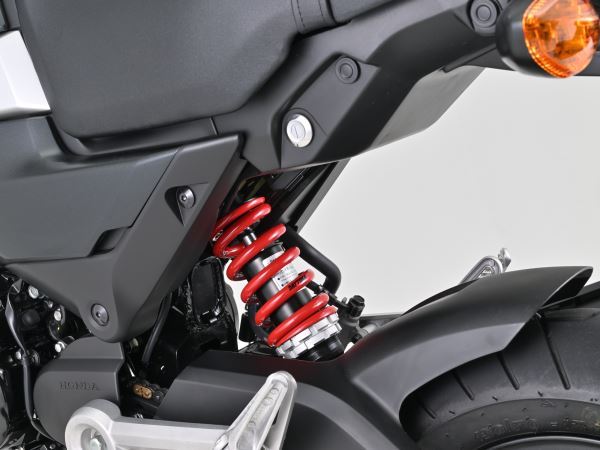 強化リアショック GROM '21～'24 ブラックボディ/レッドスプリング