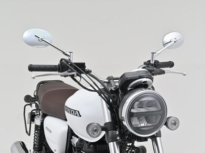 ハイビジミラー ターナータイプ オーバル ロータイプ クロームメッキ M10正ネジ 左右共通 片側1個入り