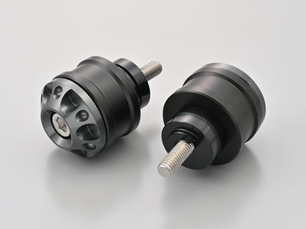 Aluminum Billet Middle Weight Bar End Fine Cut M6 Type Gunmetal for HONDA