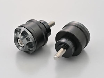 Aluminum Billet Middle Weight Bar End Fine Cut M6 Type Gunmetal for HONDA