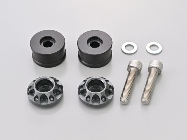 Aluminum Billet Middle Weight Bar Ends Fine Cut M8 Type Gunmetal for Kawasaki Vehicles